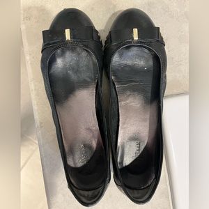 Cole Haan Nike Black Flats with Bow, Size 9.5